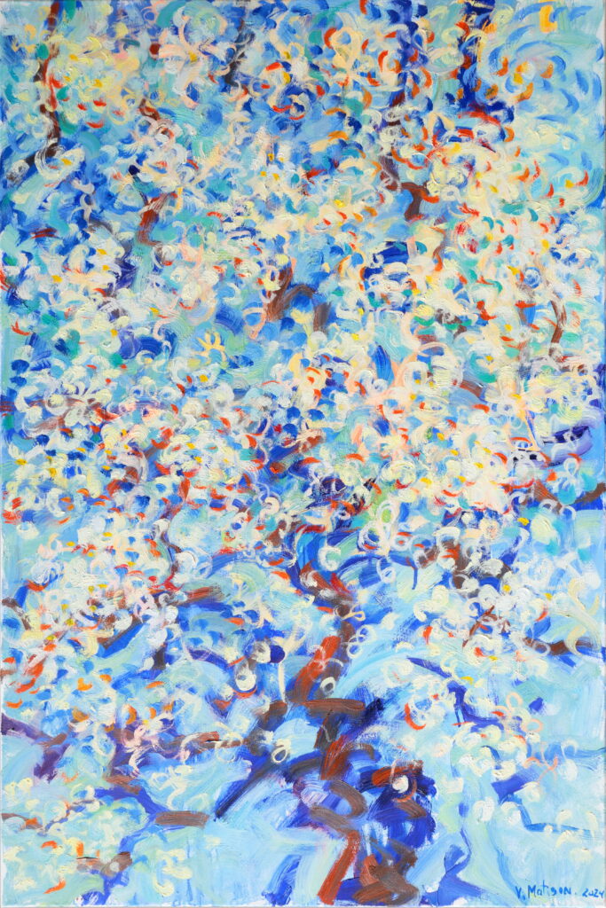 Title: Old Apple tree. 2024
Medium: Oil on canvas
Size: 70 x 120